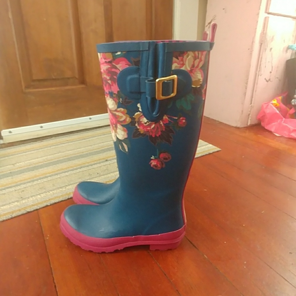 Joules Women's Rubber Rain Boots ~ Size US 6 - Picture 4 of 8